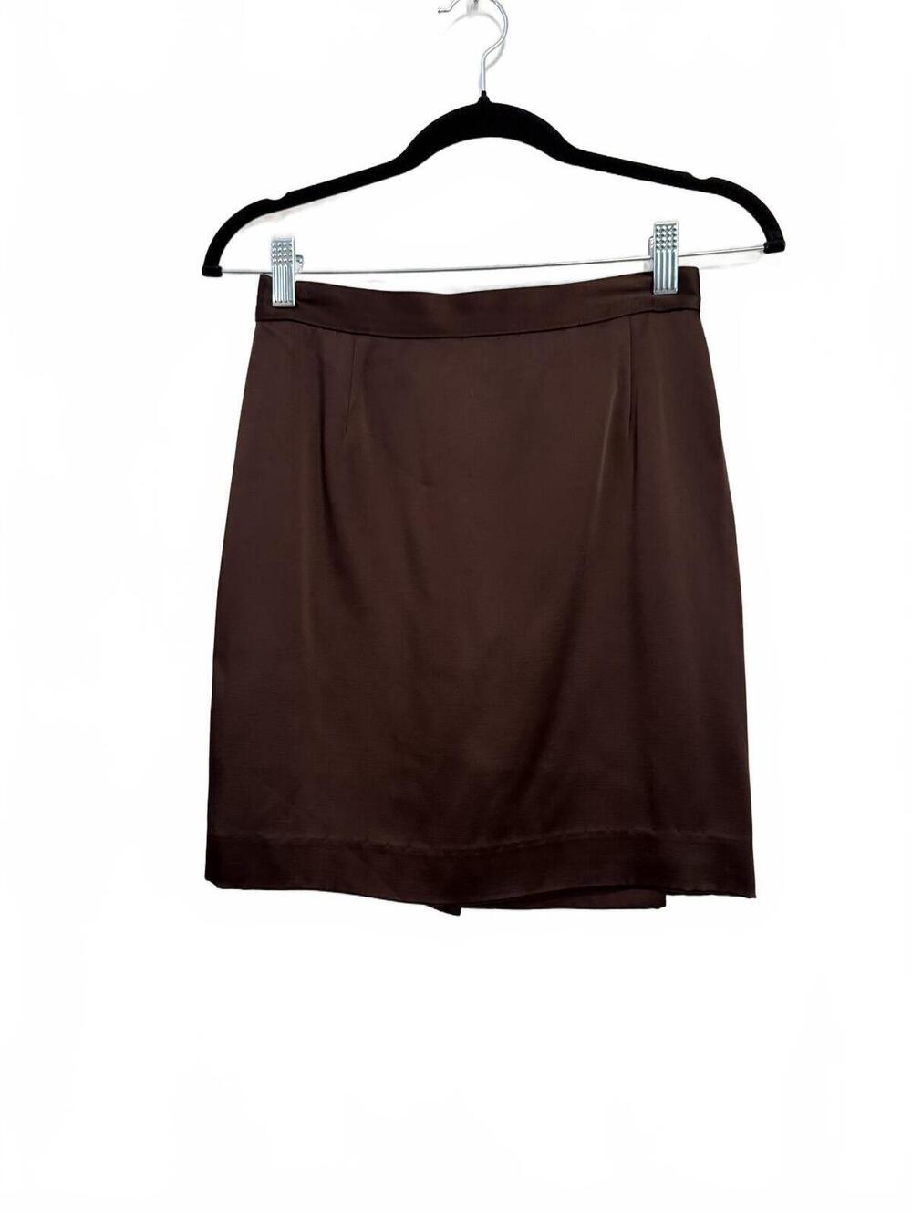 GAP Brown Silk Blend Mini Skirt Size 6